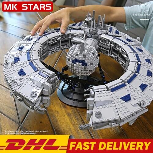 Mould King MOC The Destroyer Lucrehulk Class Battleship Droid Control Ship Building block Bricks Kids DIY Educational Toys Gift