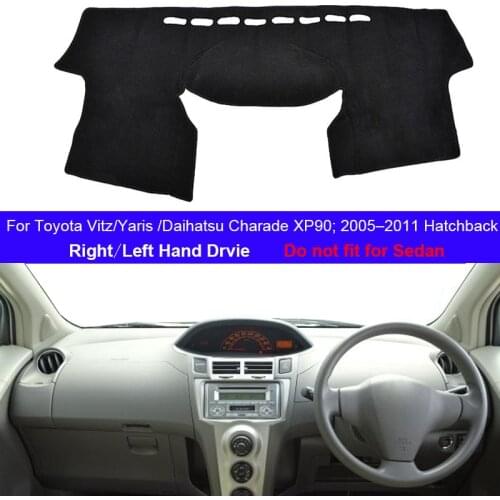 Car Dashboard Cover Dash Mat Carpet For Toyota Vitz Yaris Daihatsu Charade Hatchback XP90 2005 – 2011 LHD RHD Auto Dashmat 2010