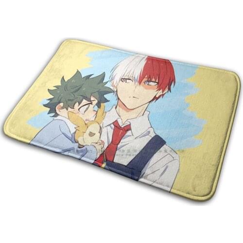 My Hero Acdemia Tododeku-Shoto And Baby Deku Mat Rug Carpet Anti-Slip Bedroom Entrance Door Mat La Academia De Mis Heroes Mha
