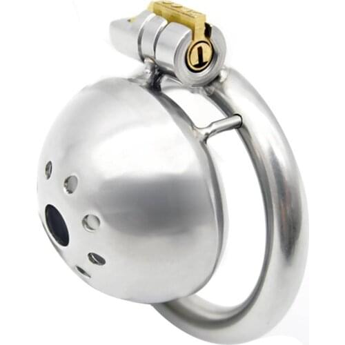 Stainless Steel Male Chastity Device Small Cage with Stealth Lock Ring Sex Toy great sex toy to arouse your sex desire