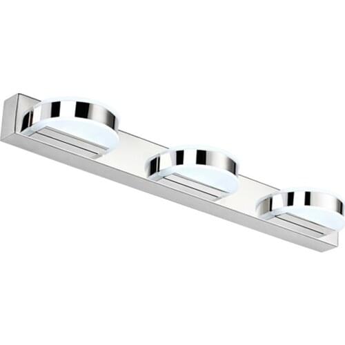 Stainless Steel Mirror LED Indoor Sconce Lights Home Wall Lamp Bathroom Makeup Light Fixture Vanity Lighting