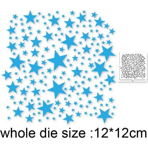 2020 New Metal dies Stars Background Frame Cutting Dies DIY Scrapbooking Dies Paper Cards Making Embossing Decoration Craft Dies