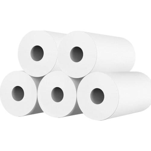 2021 New 10 Rolls White Kid Camera Wood Pulp Thermal Paper Instant Print Replacement Part