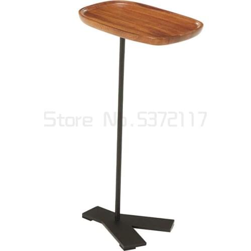 Bedroom bedside table mini movable solid wood table living room crevice modern corner coffee table