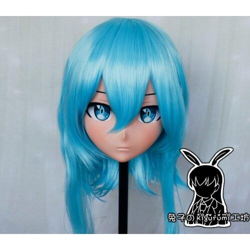 RB681)Quality Handmade Female/Girl Resin Japanese Anime Cartoon Character Cosplay Asada Shino Kigurumi Mask