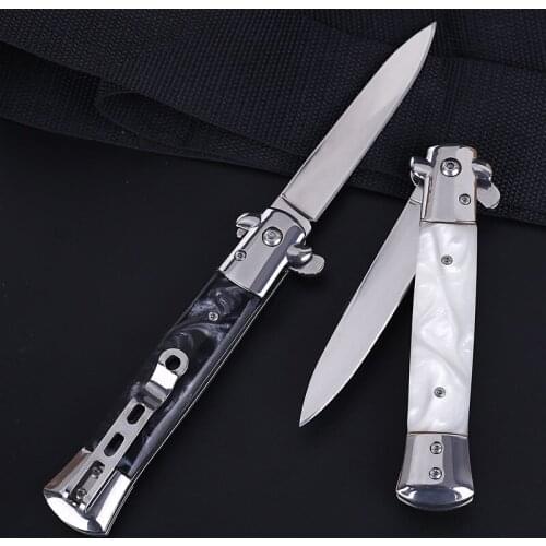 High Quality steel Hand made Folding Blade Pocket Knife Hunting Knife 57HRC Wood Handle Survival Camping Tactical Rescue Knives