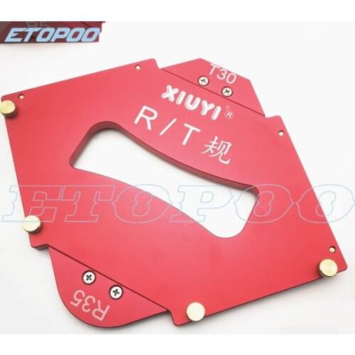 Router Table Corner Chamfer Profile Template Kit R rounded beveled template for Trimming machine Woodworking tools R Gauge