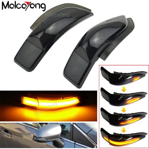 For Toyota Corolla Camry Prius C Avalon RAV4 LED Dynamic Turn Signal Light Sequential Lamp Side Rearview Mirror Indicator