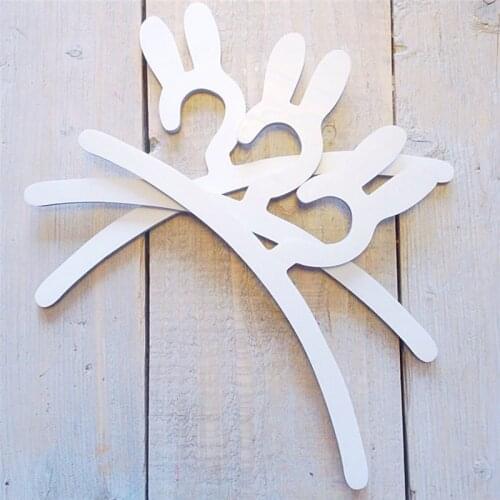 3pcs set Nordic Original Pine Wood Bunny Swan Cloth Hanger for Baby Cloth Creative Rabbits Hanger for Kids Decoration Present