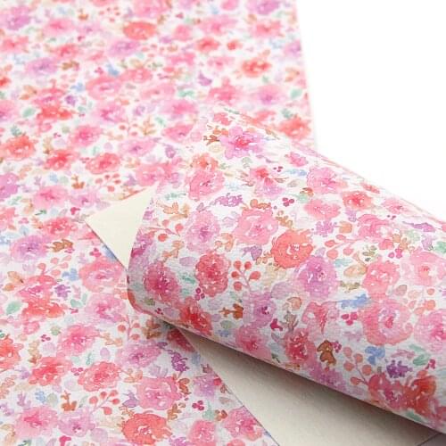 David accessories 20*33cm flower feather rabbit Lychee Synthetic Leather Fabric,DIY HairBow Bags Sewing Carfts,1Yc5960
