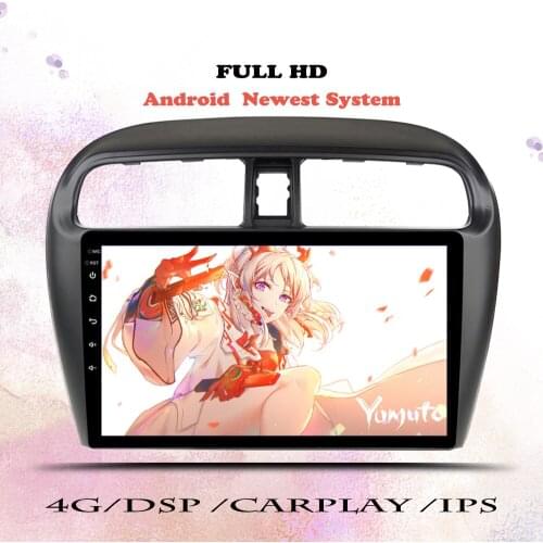 2 Din Android 10 Car Radio For Mitsubishi Mirage Attrage 2012 2013 2014 2015-2018 Multimedia Player Navigation GPS DVD Head Unit