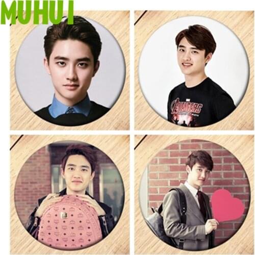 Free Shipping Kpop EXO DO Brooch Pin Girls Badges For Clothes Backpack Decoration Jewelry B190
