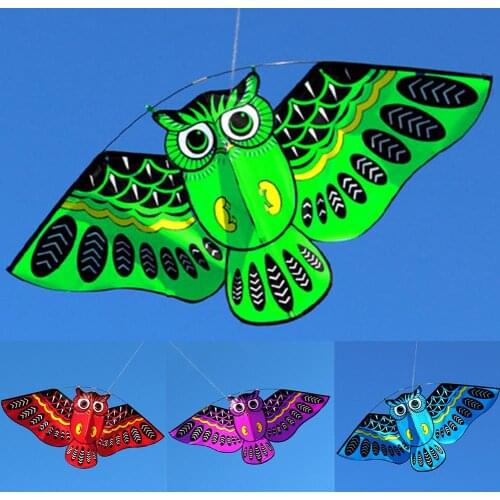 Kids Cartoon frame Owl Kite With Fiberglass Outdoor Colorful Cartoon Owl Easy Flyings Kite with 50m Line Children Kites Toys
