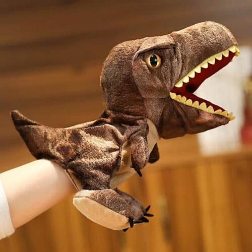 Dinosaur Cute Cartoon Tyrannosaurus Rex Hand Puppet Toy Storytelling props Parent Child Interactive Game Gift for Children