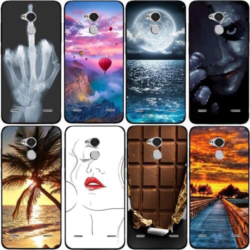 For ZTE BLADE V7 LITE Case Rose Wolf Cute Patterned Cover Soft Silicon Phone Case for Zte Blade V7 Lite Top Quality