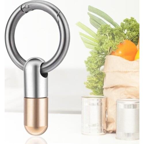 Stainless Steel Capsule Pocket Knife Multi-function Key Ring Pendant Cutter Mini Pill Unboxing Express Delivery Opening Tool