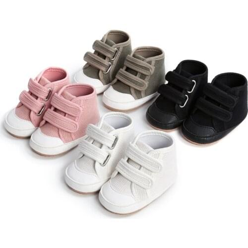 Newborn Boots Anti-slip Sneaker Breathable Solid First Walkers 0-18M Baby Boy Girl Shoes Warm