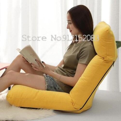 Lazy sofa tatami folding single small sofa bed seat computer bedroom balcony bay window back chair