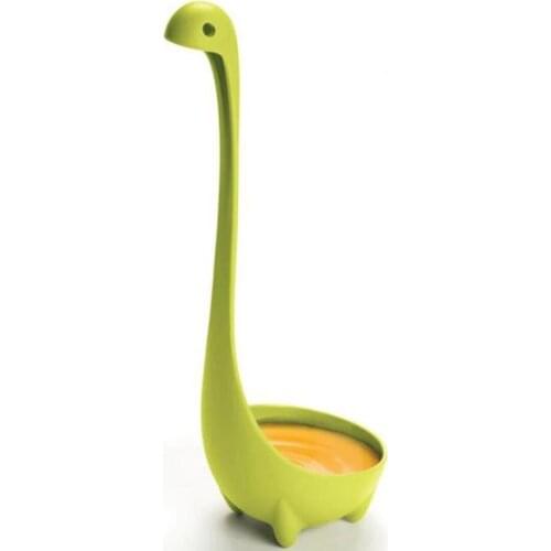L30 New Creative Long Handle Vertical Dinosaur Soup Spoon Resistant Tools Meal Dinner Cooking Stirrer Spoon Kitchen Supplies