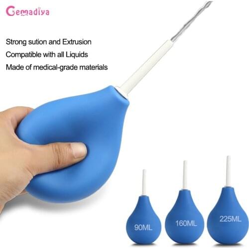 New Medical Anal Vaginal Cleaner Ball Enema Cleaning Douche body for Men and Women Adultes 1.Materi Health Cleaner