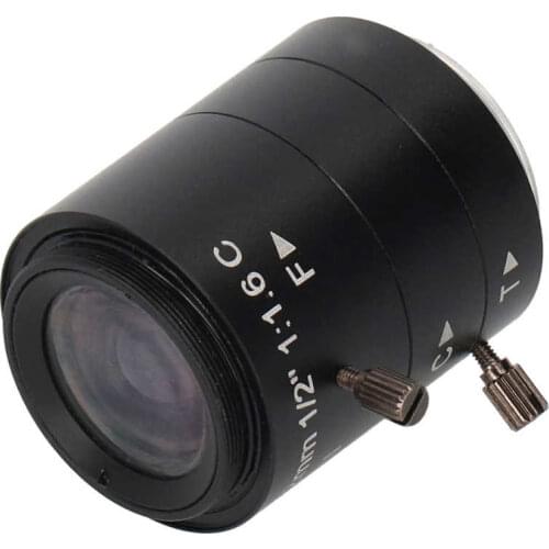 Camera Lens KP-0612 3MP 6-12mm High Definition C-Mount Camera Lens Zoom Industrial Lens