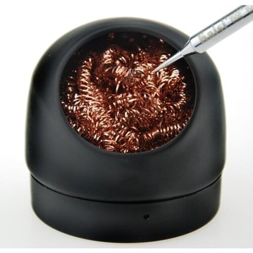 Solder head cleaner with base quick solder ball cleaner