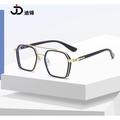 Pure Titanium Spectacle Frame Mens Comfortable Large Frame TR Spectacle Frame Ultra Light Square Myopia Optical Spectacle Frame