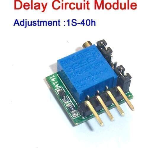 Adjustment 1s-40h Delay Circuit Module Timing Switch Delay Time DC 3-27V 5V 12V 24V f/ Delay Switch timer