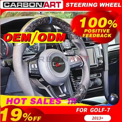 Carbon fiber steering wheel for golf 6 Golf 7 Scirocco car styling carbon parts for CC passat 2010 2012 2013 golf6 interior