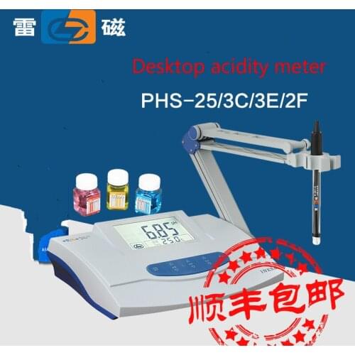 Shanghai Leici precision desktop pH Meter Tester PHS-25 PHS-3C-3E-2F laboratory pH value