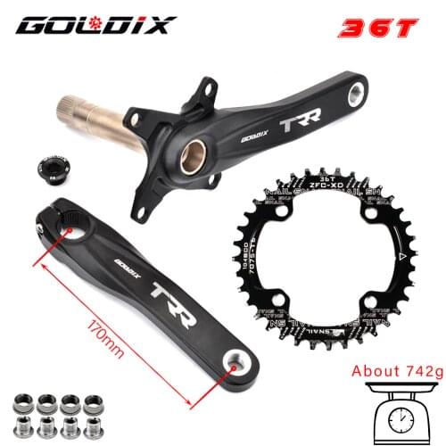 GOLDIX Mtb Crankset 170mm Bicycle Chainring 30T 32T 34T 36T 38T Narrow Width Bike MTB Crown for SRAM SHIMANO Deore
