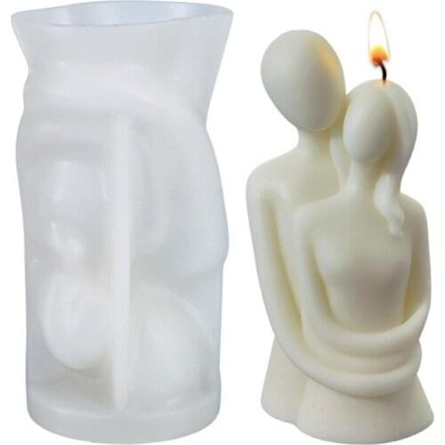 DIY Warm Hug Family Candle Silicone Mold Aromatherapy Candle Mould DIY Handmade Candle Material Mold Candle Making Supplies