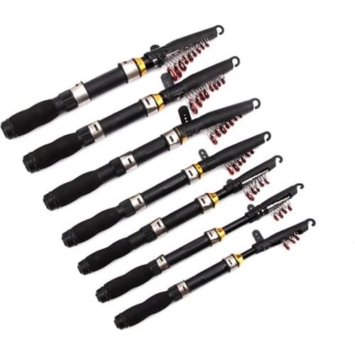 Telescopic Mini Fishing Rod Ultrashort 1.0/1.1/1.5/1.6/1.7m Extra Heavy Spinning FRP Fishing Rod