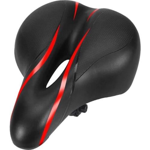 Bike Seat Soft Shock Absorption Bicycle Saddle Comfortable Cushion Bicycle Accessories With Wrench Bisiklet Bike Accessories