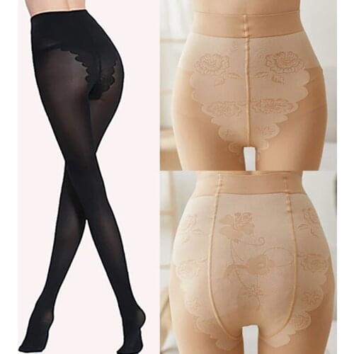 Spring And Autumn Leggings Popular Velvet Hip Raising Leggings Sexy Bikini Women Pantyhose Slim Butterfly Crotch Silk Stockings