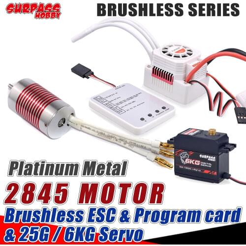 SURPASS HOBBY 2845 Brushless Motor Brushless ESC 45A Program Card 25g 6kg Digital servo for 1/14 1/12 RC Car scx24 wltoys Hsp
