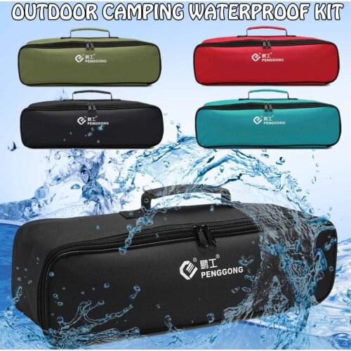 Waterproof Tool Bag Oxford Cloth Storage Hand Tool Bag Electrician Storage Screws Drill Bit Bag Portable Organizer Pouch Case