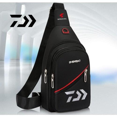 New Daiwa Fishing Backpack Waterproof Fishing Lures Reel Bag Straps Fish Tackle Bag Fishing Chest Pack Multi-pocket Tackle Bag