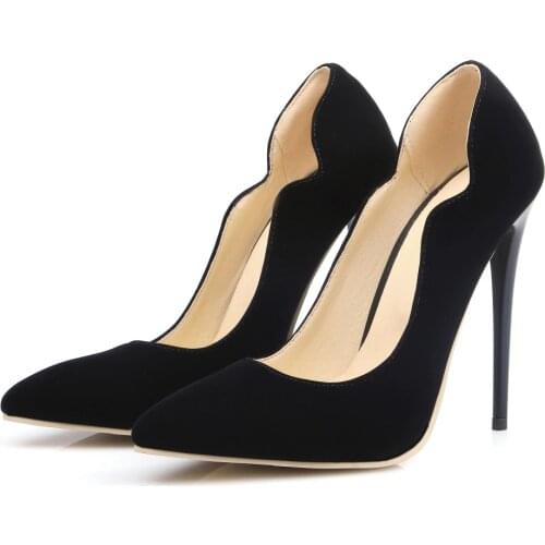 Big Size Sale 34-47 Apricot New Fashion Sexy Pointed Toe Women Pumps Platform super High Heels Ladies Wedding Party Shoes 8-9