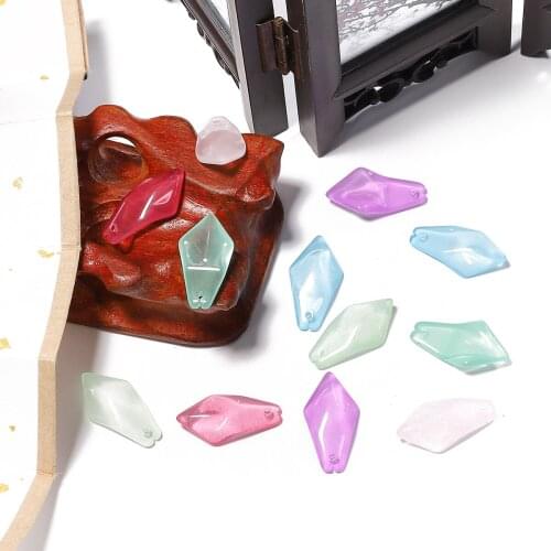 12X15mm 10pcs Colorful Flower Beads Of Glass Crystal Irregular Beads For Charming DIY Earrings Bracelet Necklace Jewelry Making