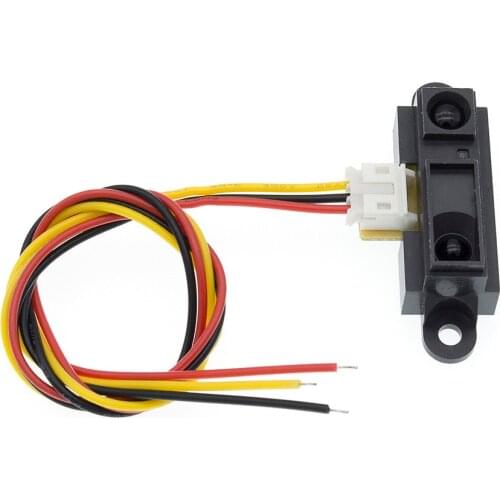 10pcs/lot GP2Y0A21YK0F 100% NEW 2Y0A21 10-80cm Infrared distance sensor (INCLUDING WIRES ) FREE SHIPPING