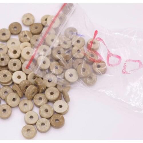 500PCS/100g 8-9mm Natural Rondelle Coconut Shell loose Heishi Beads