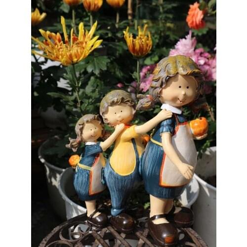 American Village Creative High Quality Resin Crafts Boys and Girls Study Room Wine Cabinet TV Cabinet Office Decoration