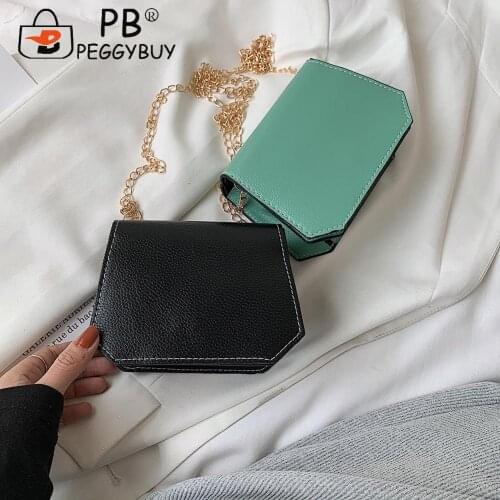 Ladies Design Luxury Hand Bag Female Travel Vintage Women Pure Color Crossbody Bags Casual Chain PU Leather Shoulder Bags
