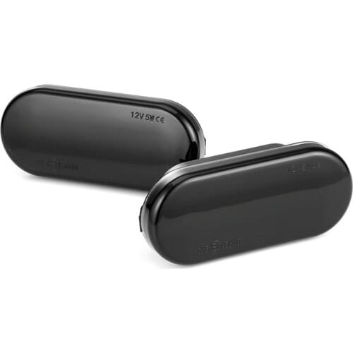 2PCS Dynamic LED Side Marker Lights 12V Signal Light Lamp Smoked Lens Side Lights for Ford Focus MK2 Fiesta Fusion