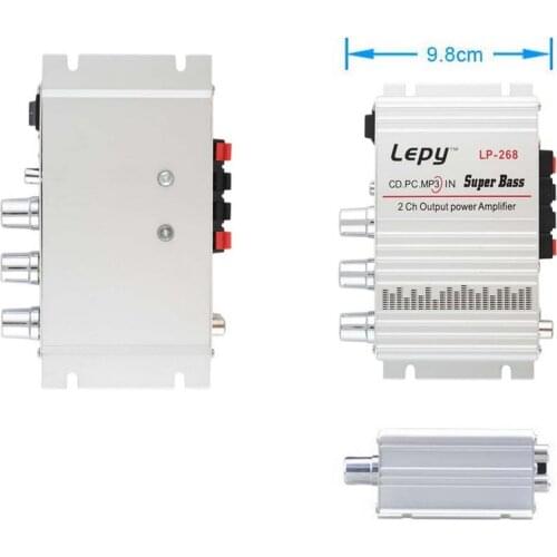 Lepy LP-268 High quality Home amplifier with radio new car power amplifier car computer Power Amplifier for car for speed boat