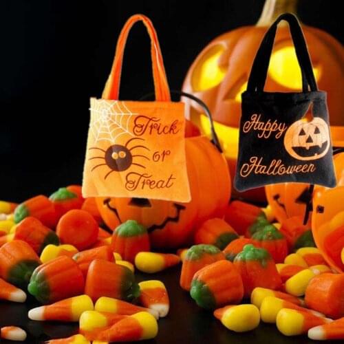 Non-Woven Fabric Pumpkin Candy Gift Bag Halloween Decoration Festival Supplies Kids Children Party Trick Or Treat Dropship