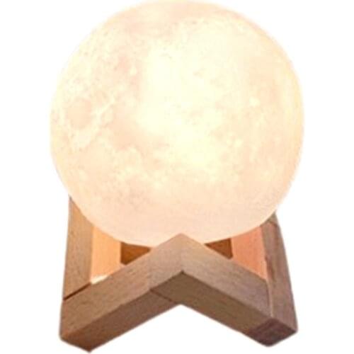 2021 New 8cm Home Furnishings Moon Night Light With Stand Electronic Model Bedroom Dormitory Light Decoration Gifts Dropshipping