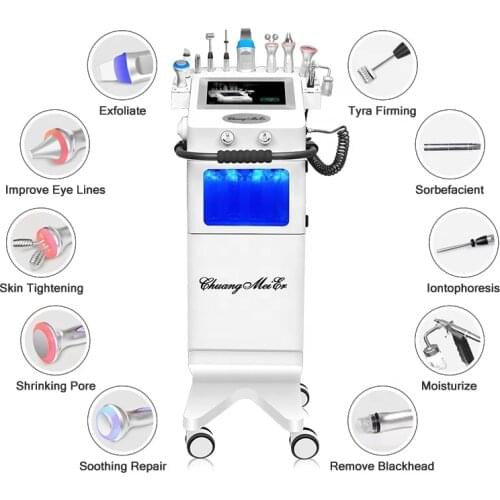 2021 Latest 10in1 Hydrafacial Machine Skin Care Facial Treatment Microdermabrasion Aqua Peel Oxygen Beauty Equipment