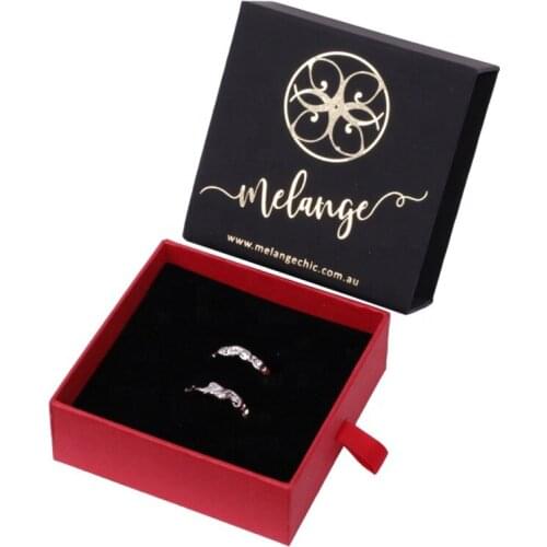 Wholesale 500pcs New Manufacturer custom logo hot stamping gift drawer jewelry gift package box